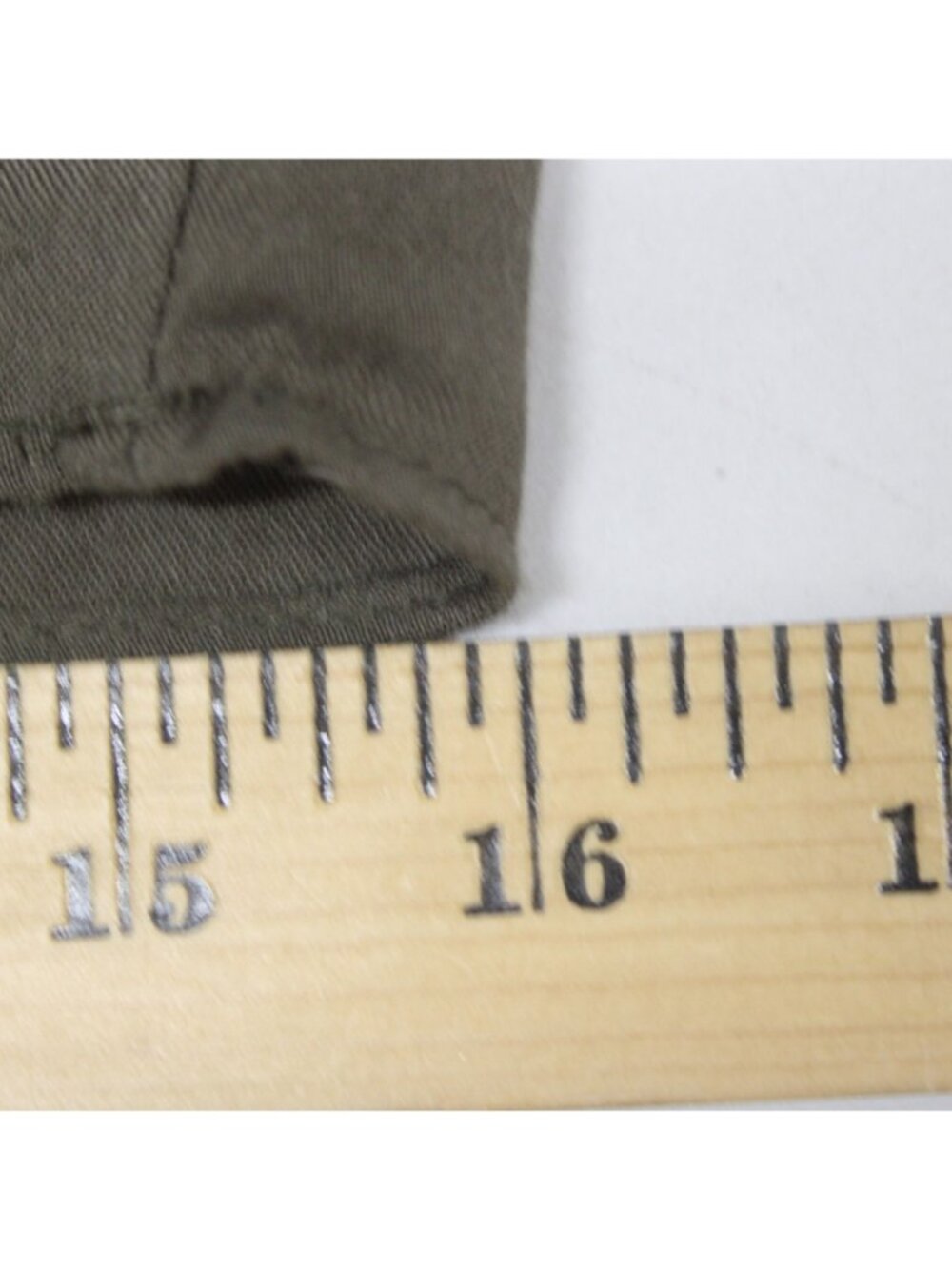 Catwalk Studio Pant $40 Sz L x 31 Moss Green Pleated Sheer Cotton Poly Pant - Picture 15 of 16